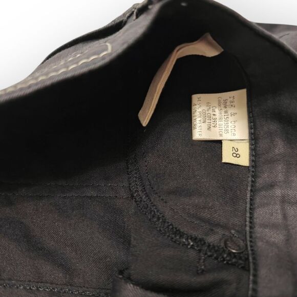 Nwot Rag & Bone Leather Like Gray Leggings Skinny Jeans Size 28 - Picture 5 of 10
